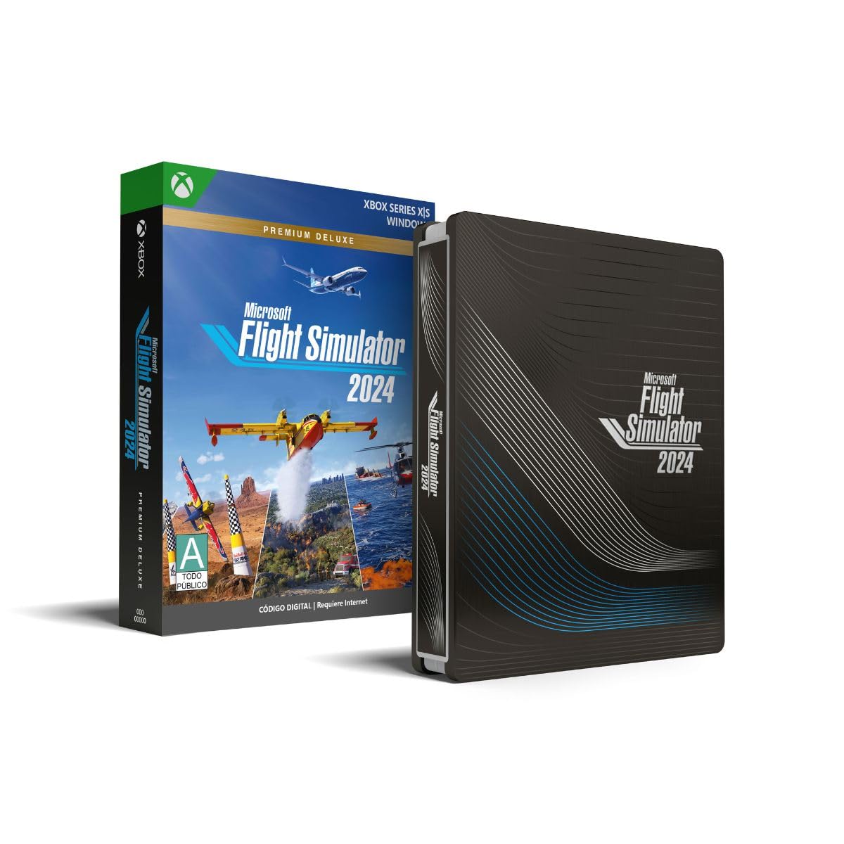Flight Simulator 2024 Premium Deluxe Edition SteelBook - Xbox